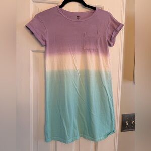 Tea Collection Lavender, Cream and Aqua Ombre Tee Dress